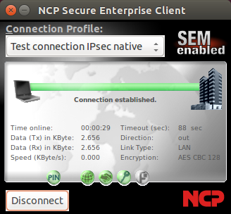 NCP Secure VPN Enterprise Client for Linux